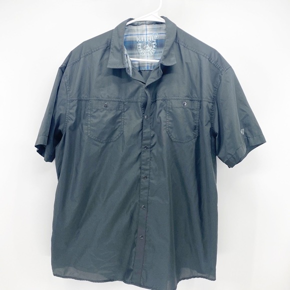 KUHL SHIRT STEALTH Gorpcore outdoor camping casual lightweight snap buttons - Picture 1 of 7